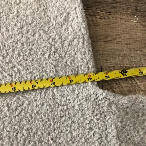 French Connection Fuzzy Grey Cowl Neck Sweater Sm - Picture 9 of 9